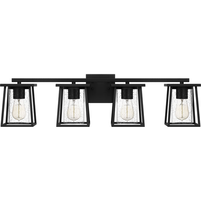 Four Light Bath from the Lodge collection in Matte Black finish