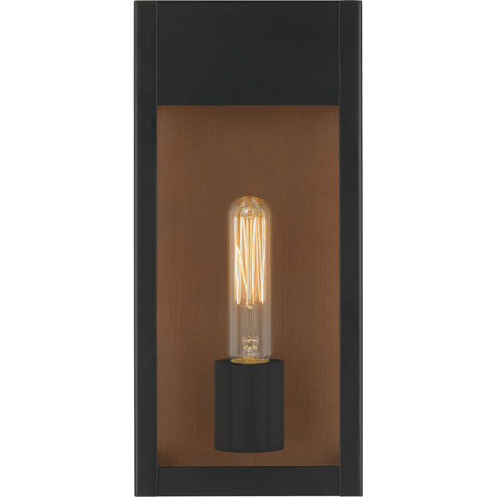 One Light Outdoor Wall Mount from the Maren collection in Matte Black finish