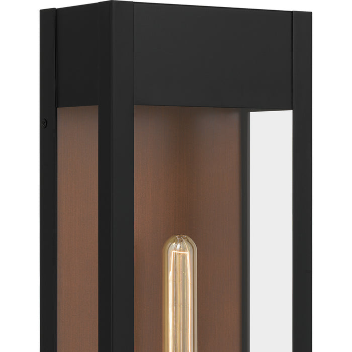 One Light Outdoor Wall Mount from the Maren collection in Matte Black finish