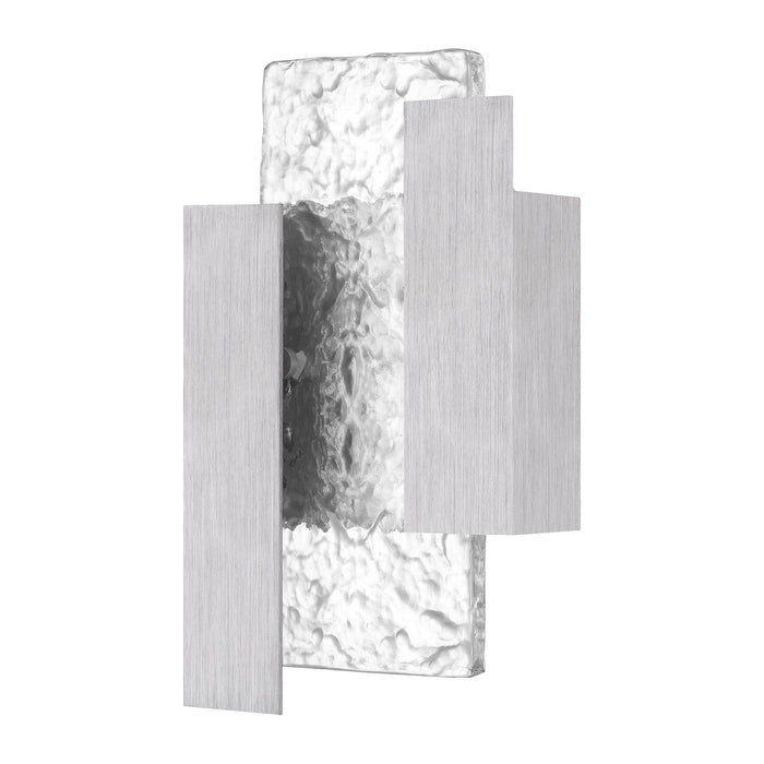 LED Outdoor Wall Mount from the Miranda collection in Brushed Aluminum finish