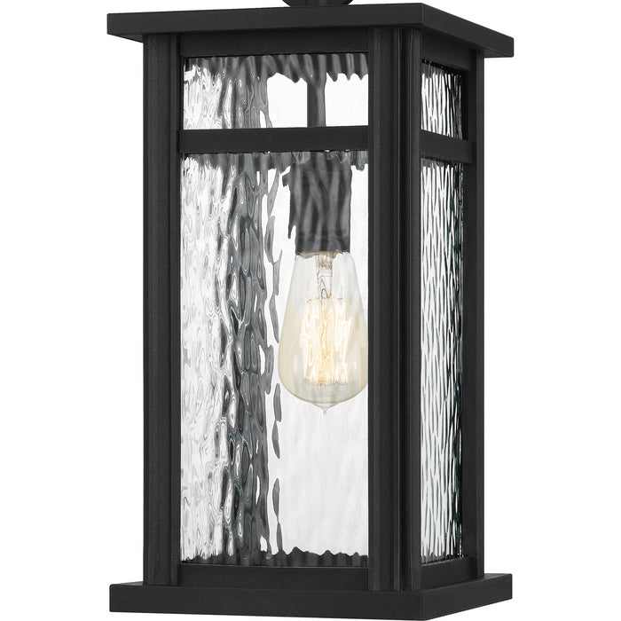 One Light Outdoor Hanging Lantern from the Moira collection in Earth Black finish