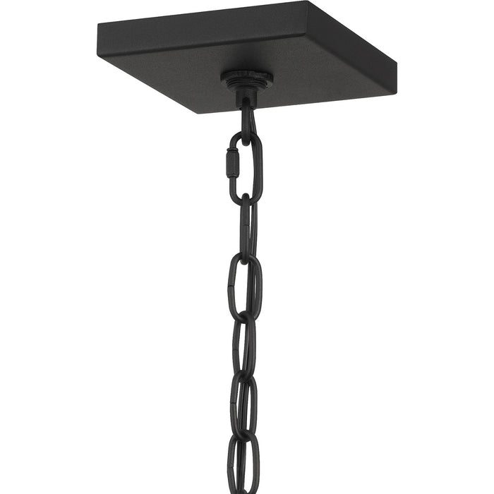 One Light Outdoor Hanging Lantern from the Moira collection in Earth Black finish