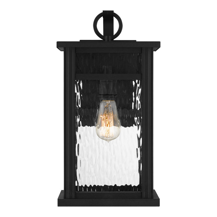 One Light Outdoor Wall Mount from the Moira collection in Earth Black finish