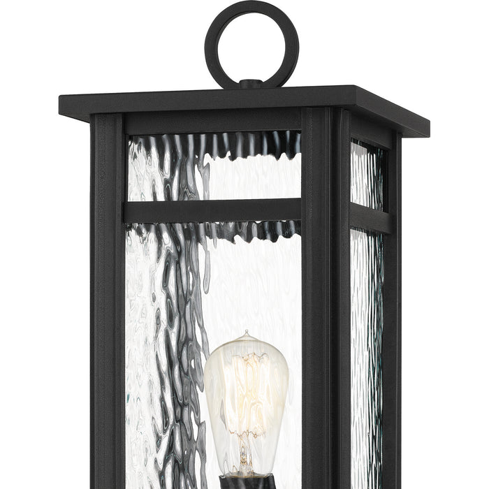 One Light Outdoor Post Mount from the Moira collection in Earth Black finish