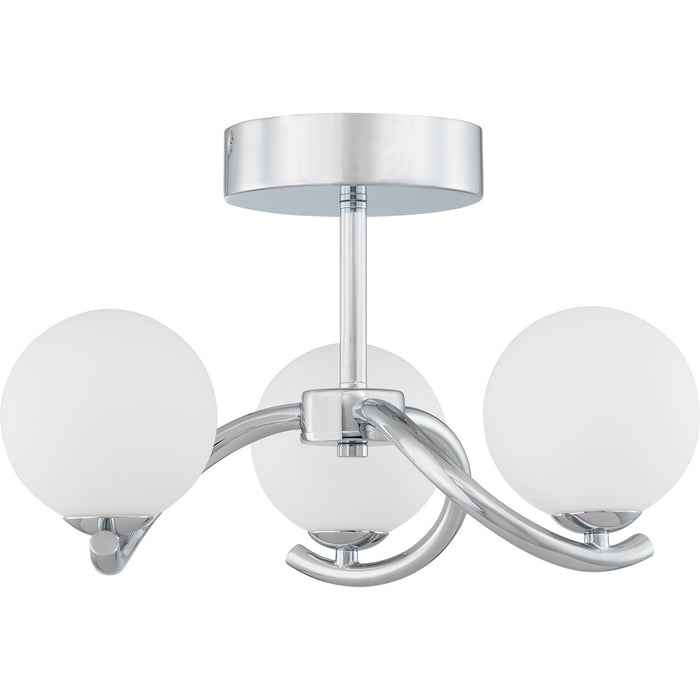 LED Semi Flush Mount from the Essence collection in Polished Chrome finish