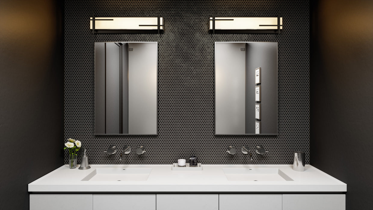 LED Bath from the Wylie collection in Earth Black finish