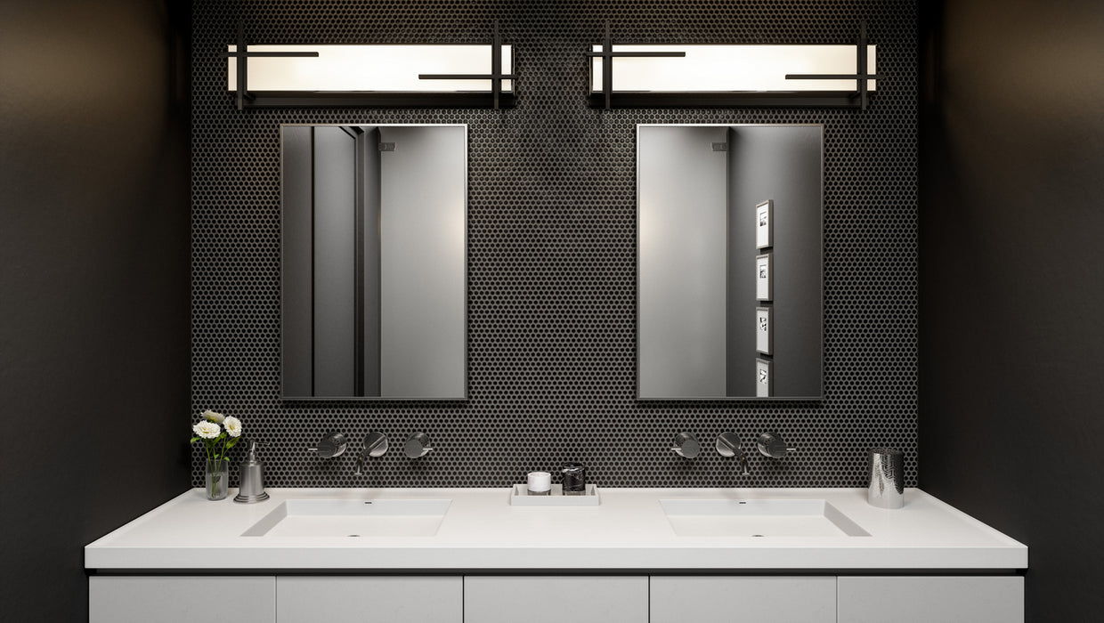 LED Bath from the Wylie collection in Earth Black finish