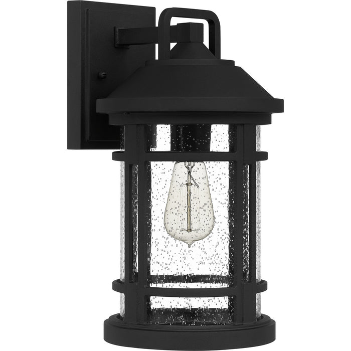 One Light Outdoor Wall Mount from the Quincy collection in Earth Black finish