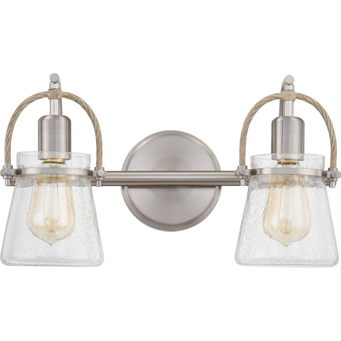 Two Light Bath from the Stafford collection in Brushed Nickel finish