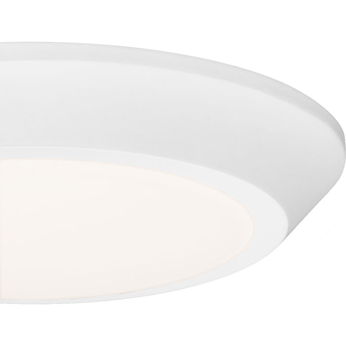 LED Flush Mount from the Verge collection in White Lustre finish
