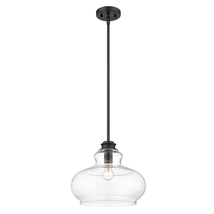 One Light Pendant from the Torrel collection in Matte Black finish