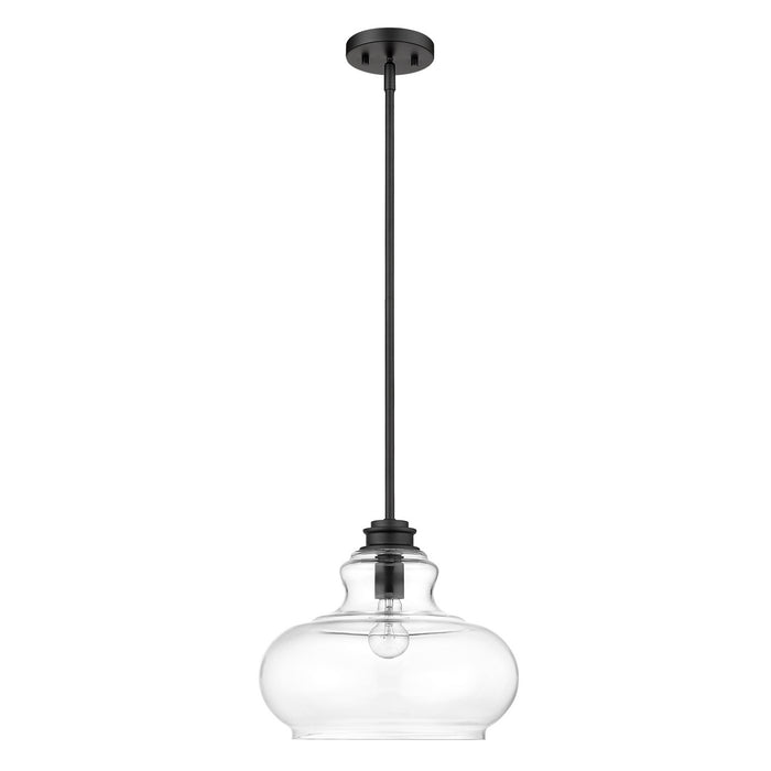 One Light Pendant from the Torrel collection in Matte Black finish