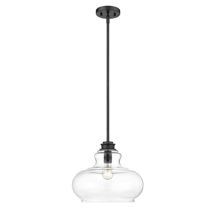 One Light Pendant from the Torrel collection in Matte Black finish