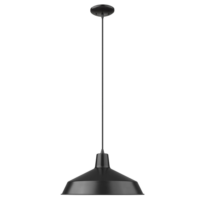 One Light Pendant from the Alcove collection in Matte Black finish