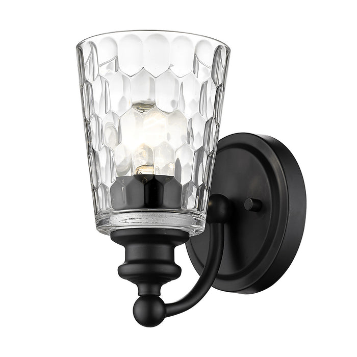 One Light Wall Sconce from the Mae collection in Matte Black finish