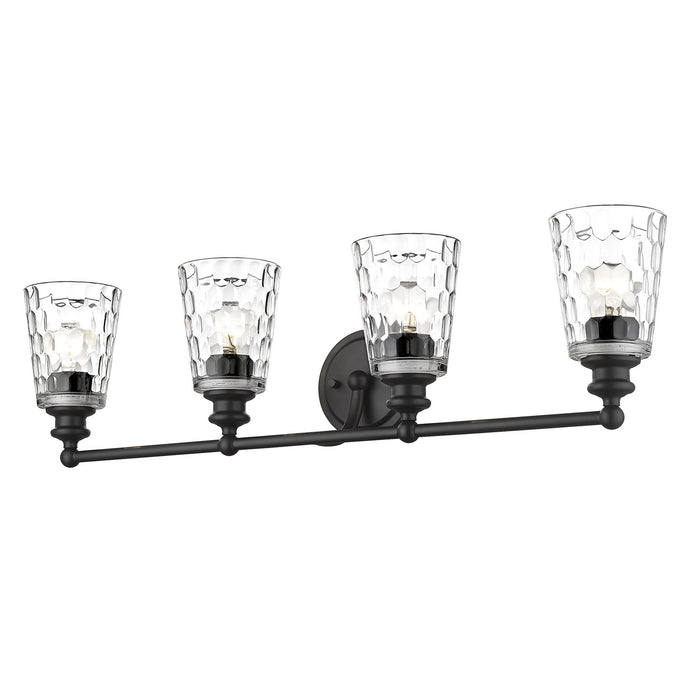 Four Light Vanity from the Mae collection in Matte Black finish