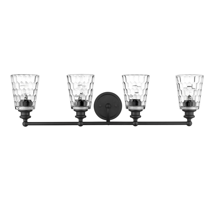 Four Light Vanity from the Mae collection in Matte Black finish