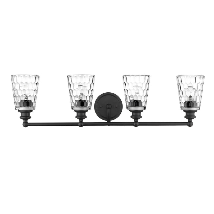 Four Light Vanity from the Mae collection in Matte Black finish