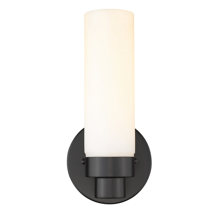 One Light Wall Sconce from the Valmont collection in Matte Black finish