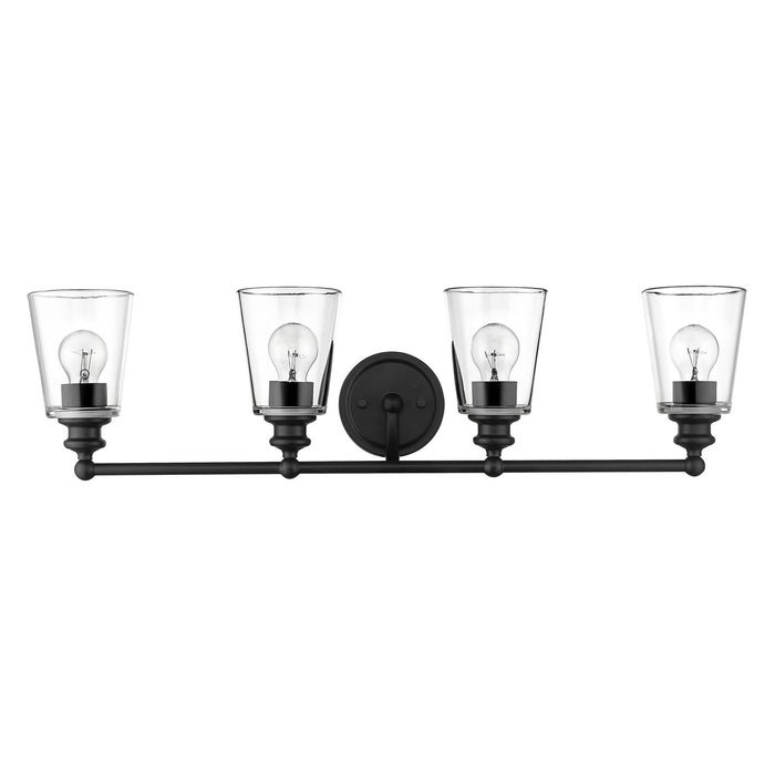 Four Light Vanity from the Ceil collection in Matte Black finish