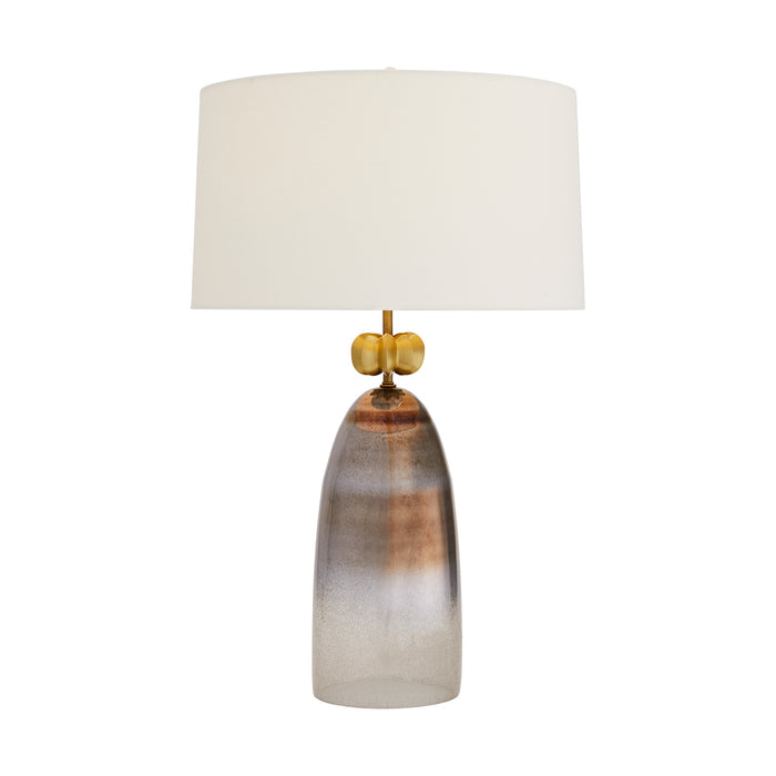 One Light Lamp in Smoke Luster Ombre finish