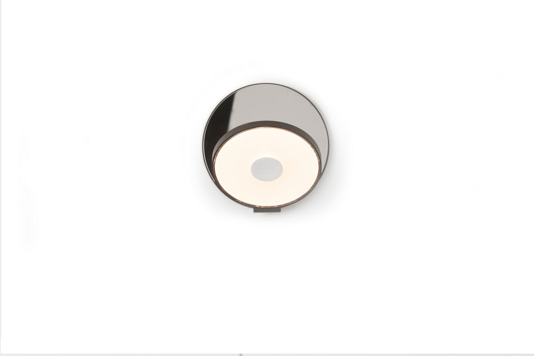 LED Wall Sconce from the Gravy collection in Metallic Black, Chrome finish