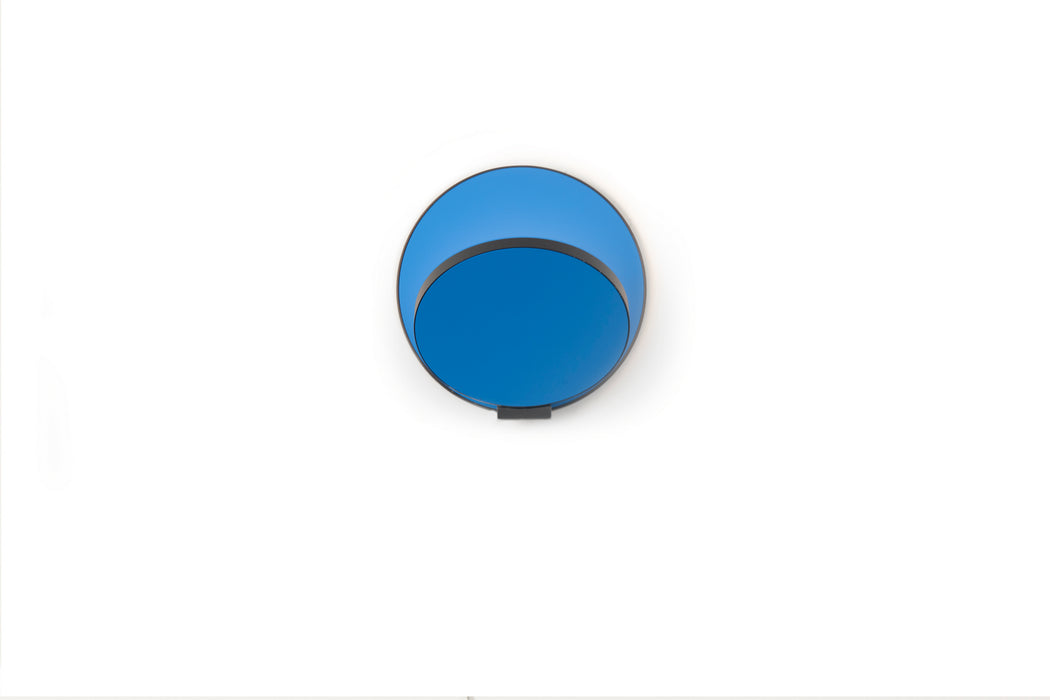 LED Wall Sconce from the Gravy collection in Metallic Black, Matte Blue finish