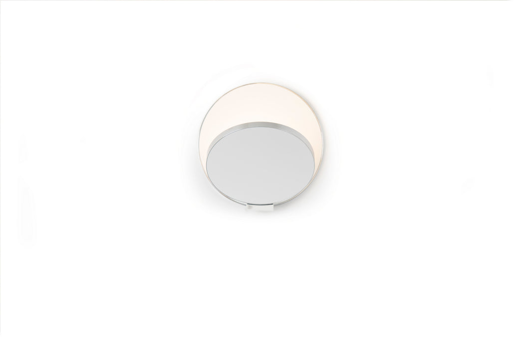 LED Wall Sconce from the Gravy collection in Chrome, Matte White finish