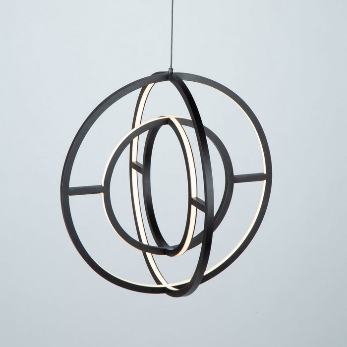LED Chandelier from the Celestial collection in Matte Black finish