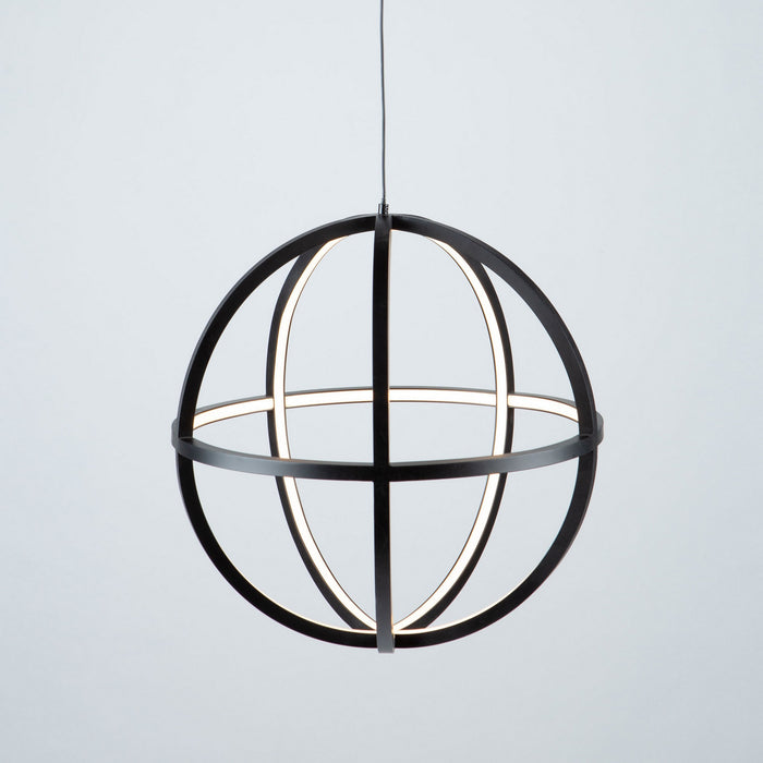 LED Chandelier from the Celestial collection in Matte Black finish