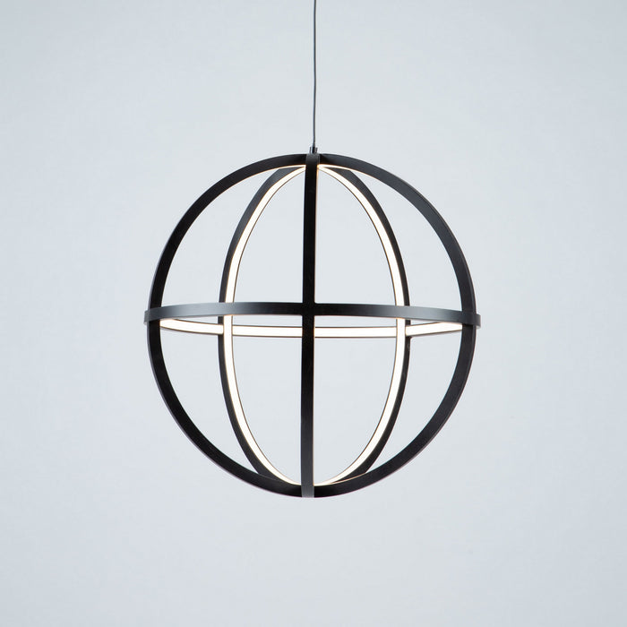 LED Chandelier from the Celestial collection in Matte Black finish