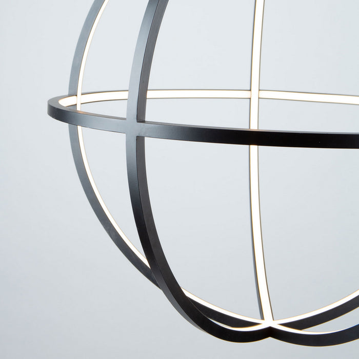 LED Chandelier from the Celestial collection in Matte Black finish