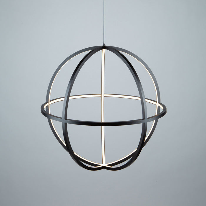LED Chandelier from the Celestial collection in Matte Black finish