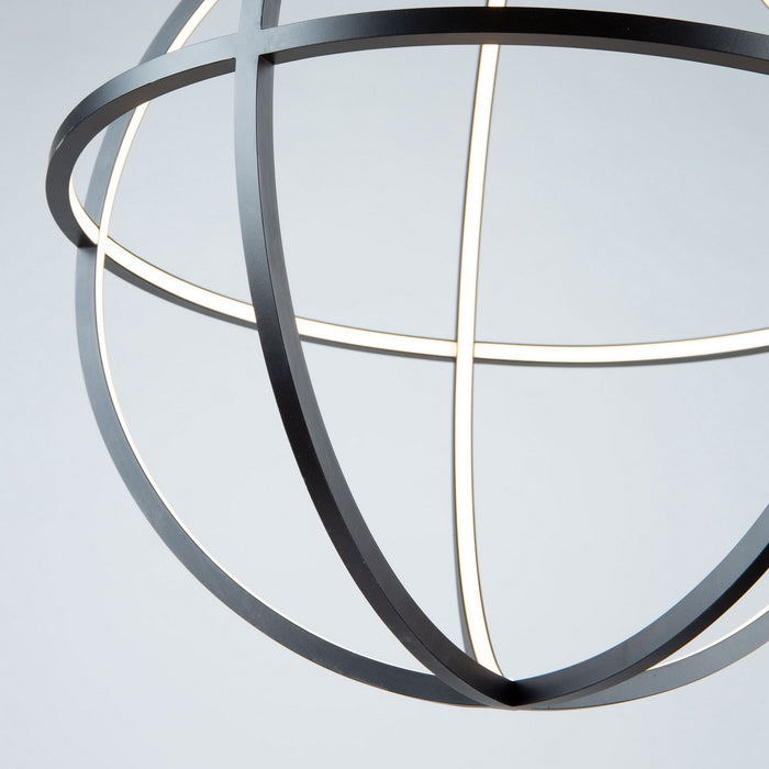 LED Chandelier from the Celestial collection in Matte Black finish