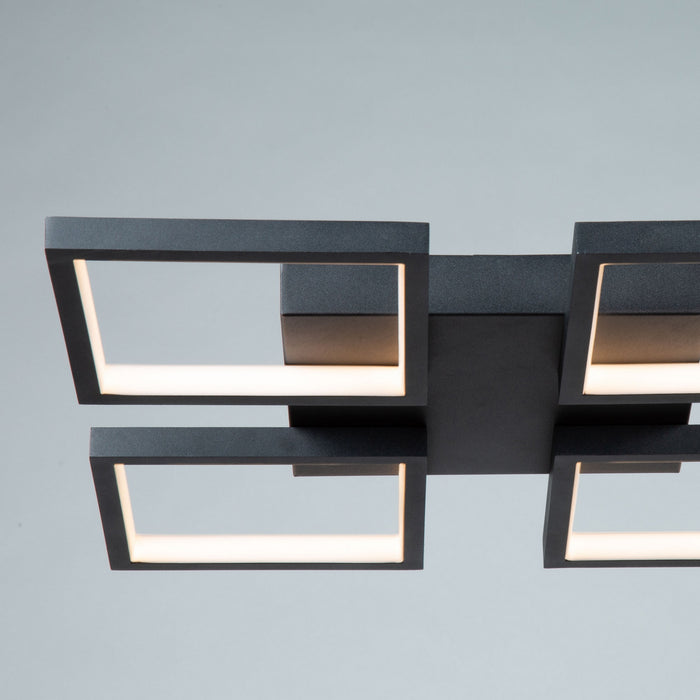 LED Flush Mount from the Graymar collection in Black finish
