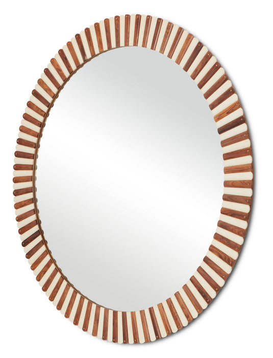 Mirror in Natural/Ivory/Brass/Mirror finish