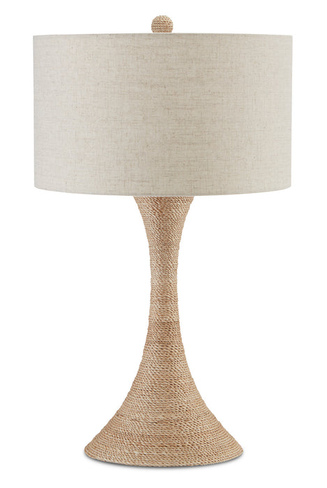 One Light Table Lamp in Natural Rope finish