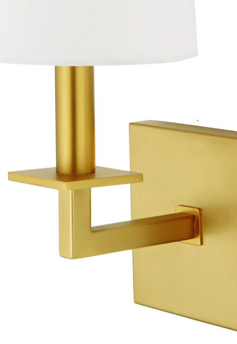 One Light Wall Sconce from the Lisbon collection in Satin Brass finish