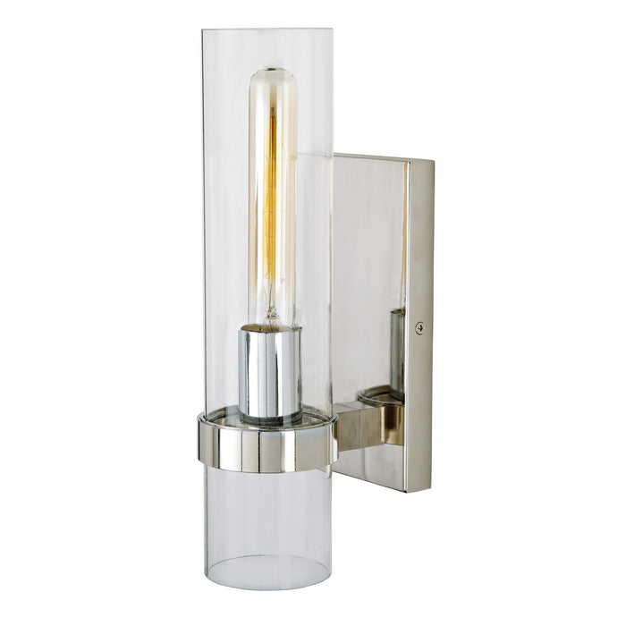 One Light Wall Sconce from the Highland collection in Polished Nickel finish