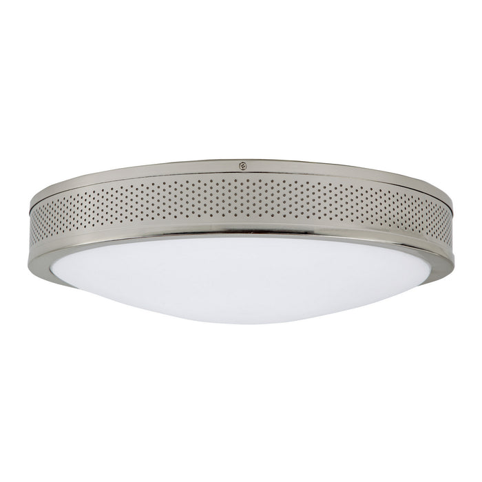 Three Light Flushmount from the Surrey collection in Polished Nickel finish