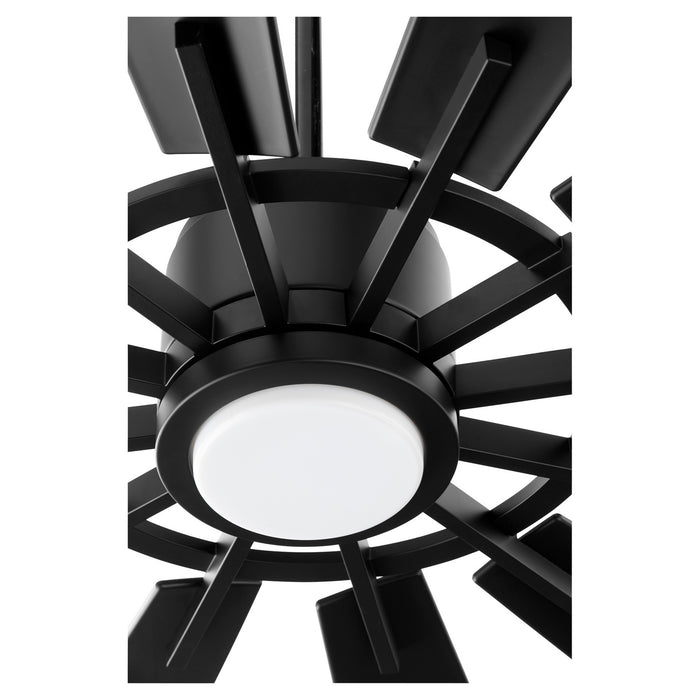 60``Patio Fan from the Cirque collection in Matte Black finish