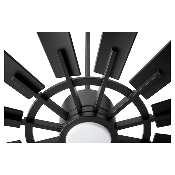 72``Patio Fan from the Cirque collection in Matte Black finish