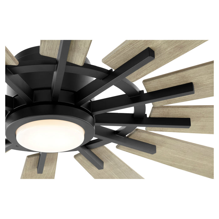 72``Patio Fan from the Cirque collection in Matte Black finish