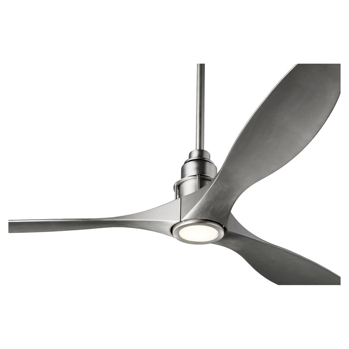 54``Ceiling Fan from the Marino collection in Satin Nickel finish