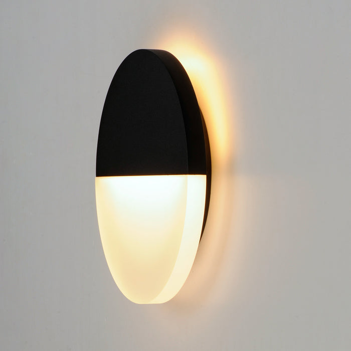 LED Outdoor Wall Sconce from the Alumilux Glow collection in Black finish