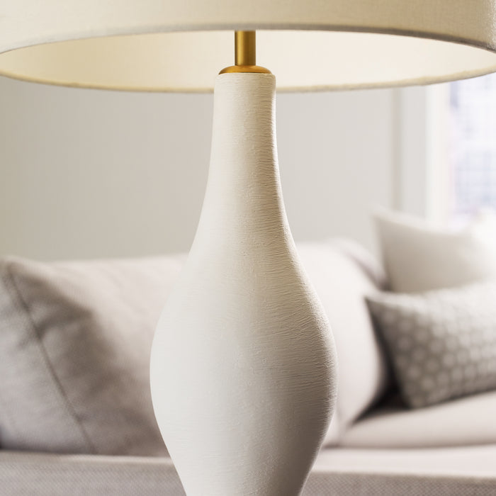 One Light Floor Lamp from the Constance collection in Textured White finish
