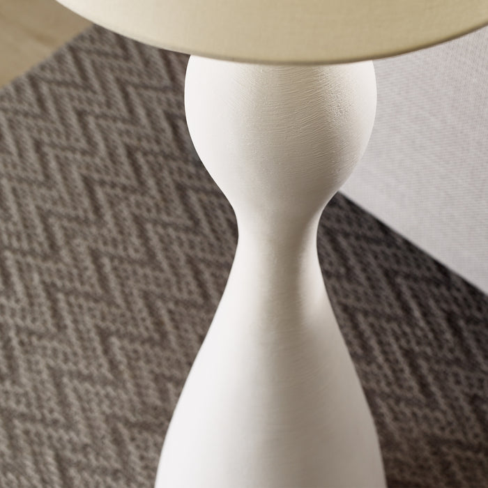 One Light Floor Lamp from the Constance collection in Textured White finish
