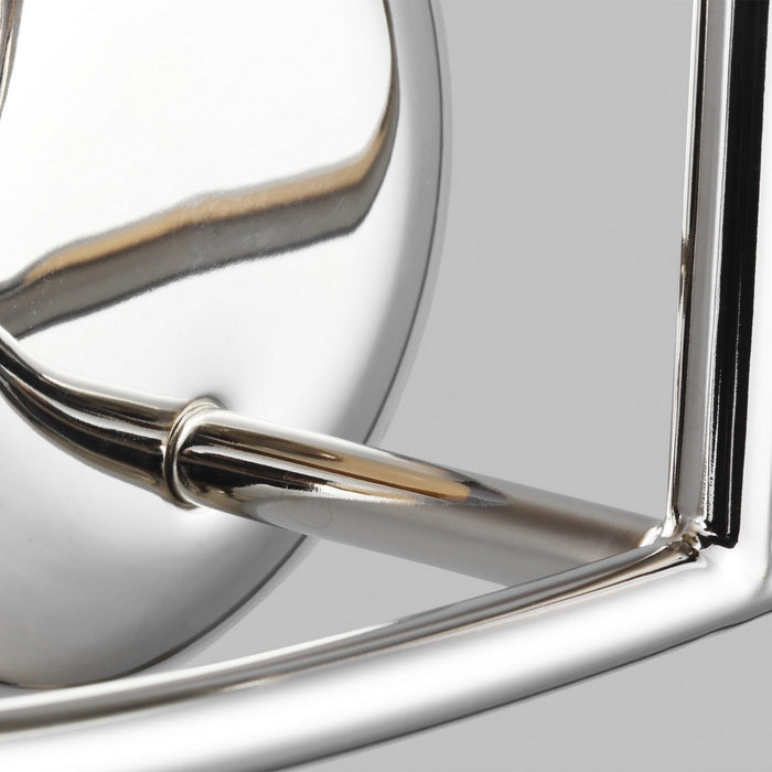 Three Light Vanity from the Galassia collection in Polished Nickel finish