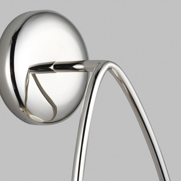 One Light Wall Sconce from the Galassia collection in Polished Nickel finish
