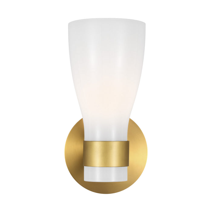 One Light Wall Sconce from the Moritz collection in Burnished Brass finish